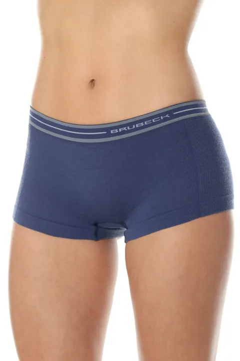 Bokserki damskie Brubeck Active Wool BX10860 jeansowy