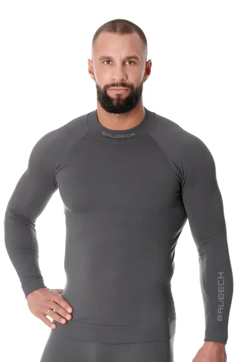 Bluza termoaktywna męska Brubeck Extreme Thermo LS15290 ciemnoszary
