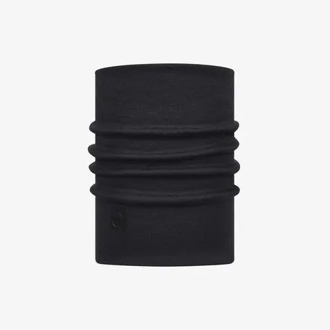 Komin wielofunkcyjny z wełny merynosów Buff Merino Heavyweight Solid Black
