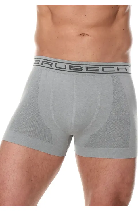 Bokserki męskie bawełniane classic Brubeck Comfort Cotton BX00501A szary