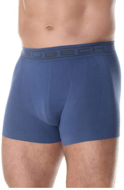 Bokserki męskie bawełniane classic Brubeck Comfort Cotton BX00501A niebieski