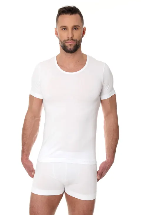 Koszulka męska bawełniana Brubeck Comfort Cotton SS00990A biały