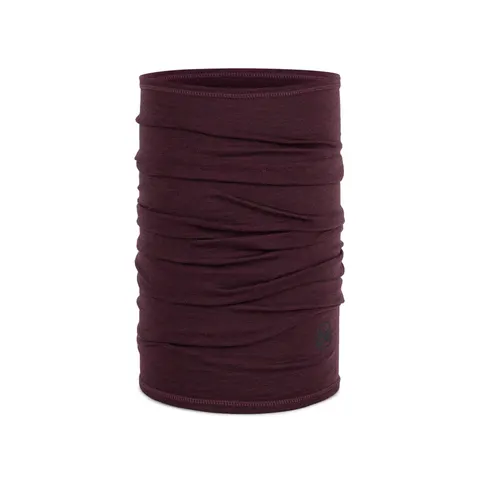 Chusta wielofunkcyjna z wełny merynosów Buff Merino Lightweight Solid Garnet