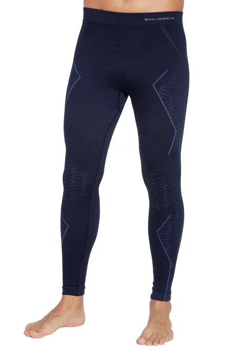 Getry termoaktywne męskie Brubeck Extreme Merino LE13520 granatowy
