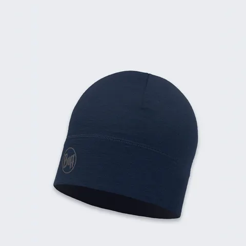 Czapka wełniana Buff Safety Merino Wool 1 Layer Solid Navy