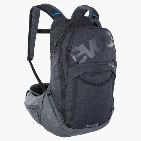 Plecak rowerowy z protektorem Evoc Trail Pro 16L black - carbon grey 100118128 L/XL