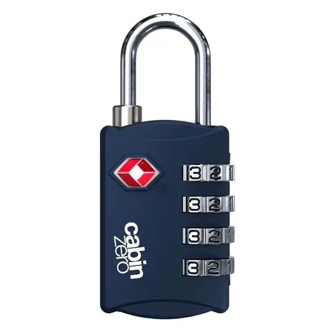 Kłódka turystyczna na szyfr CabinZero TSA Travel Lock Navy