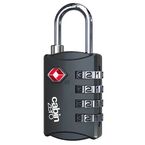 Kłódka turystyczna na szyfr CabinZero TSA Travel Lock Original Grey