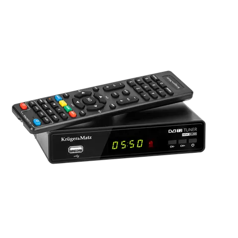Tuner DVB-T2 H.265 HEVC Kruger&Matz