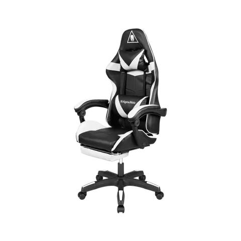 Fotel gamingowy GX-150 czarno-biały