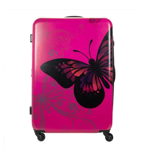 Walizka Madisson Pink Butterfly Motyl Duża