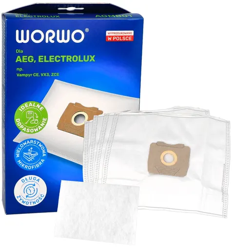 Worki do odkurzacza Aeg Vampyr Electrolux AGMB01K 4 szt + filtr
