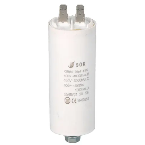 Kondensator rozruchowy do silnika 30uF 450V CBB60