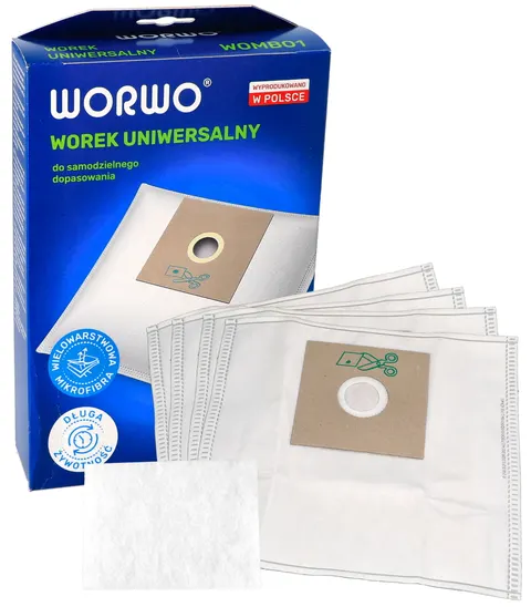 Worki do odkurzacza uniwersalne sam przycinasz WOMB01K 4szt