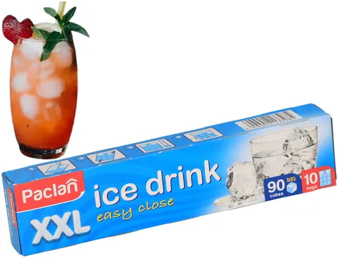 Woreczki na lód do drinków napojów Paclan 90 szt XXL 37985