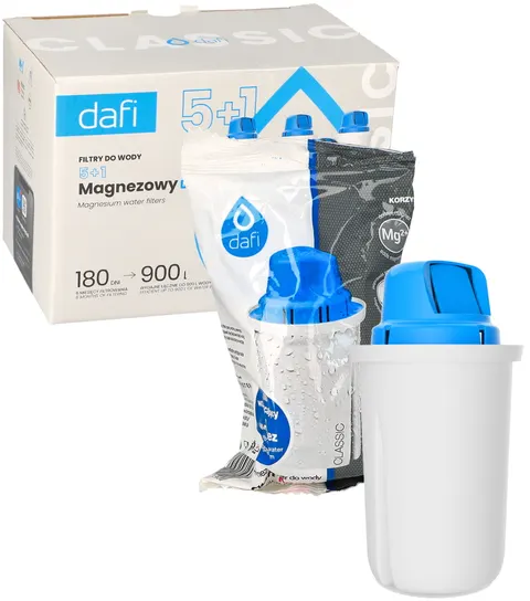 Filtr do dzbanka filtrującego wodę Dafi Classic Mg+ magnezowy x6