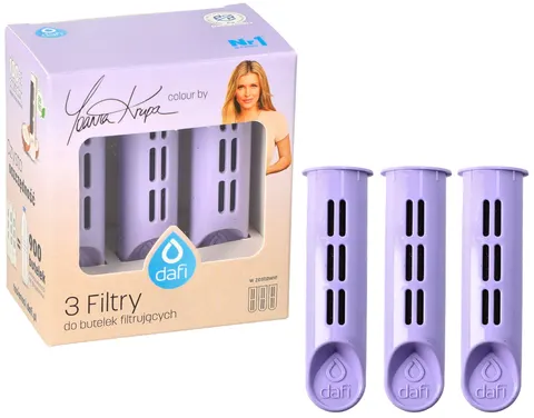 Filtr wkład filtrujący do butelki Dafi Soft Solid lawendowy x3