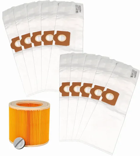 Worki do odkurzacza Karcher WD3 MV3 6.959-130 10 szt + filtr