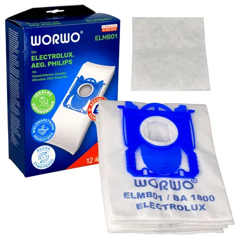 12x Worki do odkurzacza Electrolux Philips typ S-BAG + 3x filtr