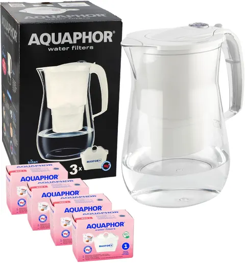Dzbanek filtrujący wodę Aquaphor Onyx 4.2 l + 4x filtr Mg biały
