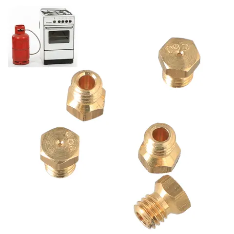 Dysze do kuchenki gazowej 5szt Wrozamet Mastercook propan butan lpg M6x1