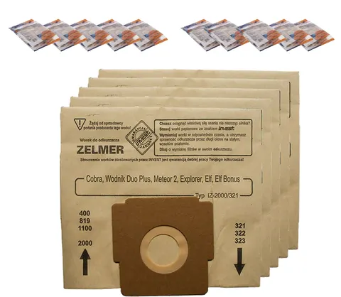 Worki do odkurzacza Zelmer Elf Odyssey Meteor2 Cobra 2000 50 szt