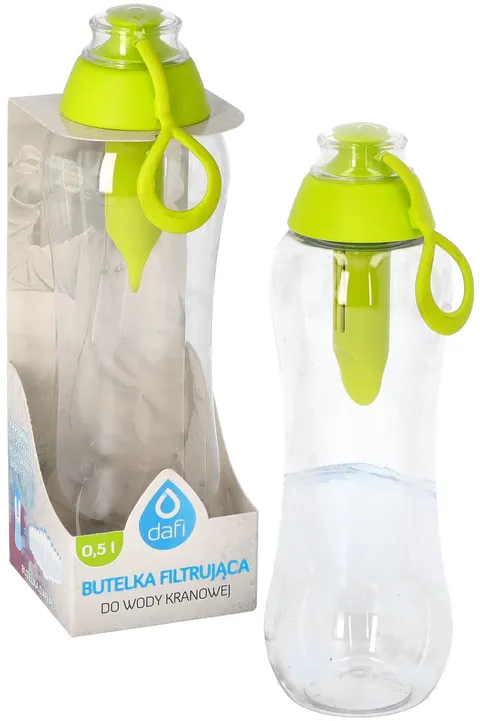 Butelka filtrująca do wody Dafi 0,5l zielona + filtr