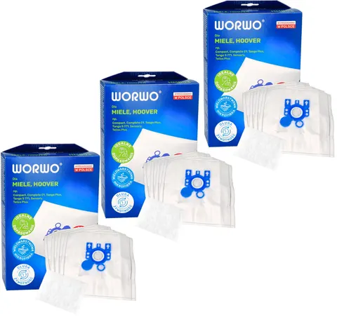 Worki do odkurzacza Hoover Miele typ C1 C2 C3 GN 12 szt + 3 filtry