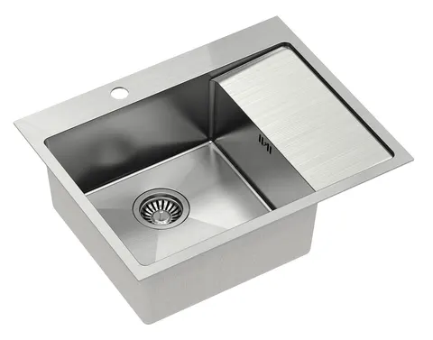 QUADRON Zlewozmywak 62x48 RUSSEL 116 stal, k.lewa HB7911BS (W45) *