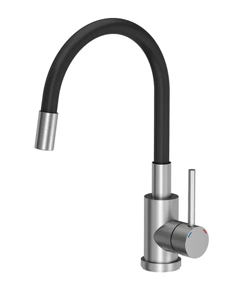 QUADRON Bateria kuchenna MAGGIE stal szczotkowana/czarny 3323503BL *