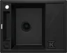 Deante Magnetic zlewozmywak granitowy magnetyczny 1-komorowy z ociekaczem 64x50 nero
