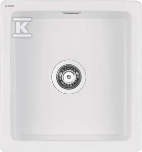 Zlewozmywak ceramiczny 1-komorowy Sabor, bianco &nbsp;ZCB_A103 w