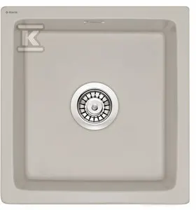 Zlewozmywak ceramiczny 1-komorowy Sabor, cappuccino &nbsp;ZCB_C103 w