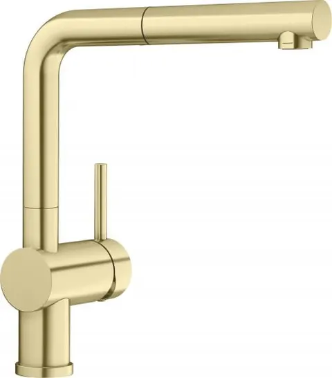Bateria Blanco LINUS-S Satin Gold wyciągana wylewka