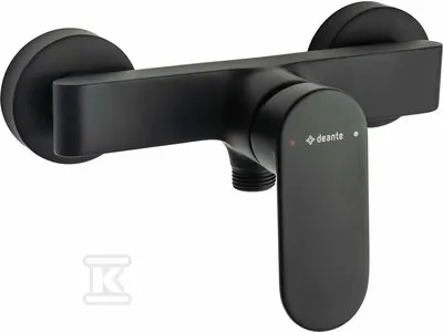 Bateria prysznicowa ścienna Alpinia, nero &nbsp;BGA_N40M w