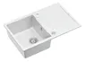 QUADRON Zlewozmywak 78x50 MORGAN 111 biały, elementy stalowe, k.pneum. HB8203U1-BS_P2O (W50) *