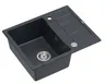 QUADRON Zlewozmywak 62x50 MORGAN 116 onyx, elementy stalowe, k.pneum. HB8210U8-BS_P2O (W45) *