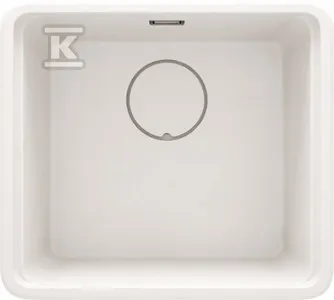 Zlewozmywak granitowy 1-komorowy Momi, alabaster &nbsp;ZKM_A10A w