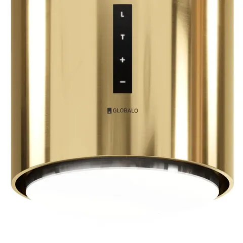 Okap kuchenny wyspowy Globalo Heweno Isola 39.2 Light Gold