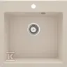 Zlewozmywak granitowy 1-komorowy Evora, beż &nbsp;ZQJ_5103 w