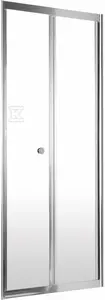 Drzwi prysznicowe wnękowe 80 cm - składane Jasmin Plus, chrom