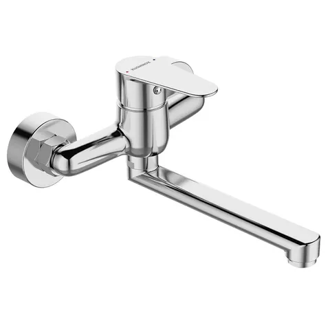 KUCHINOX Bateria umywalkowa ścienna FRESNO chrom BQF_050D *