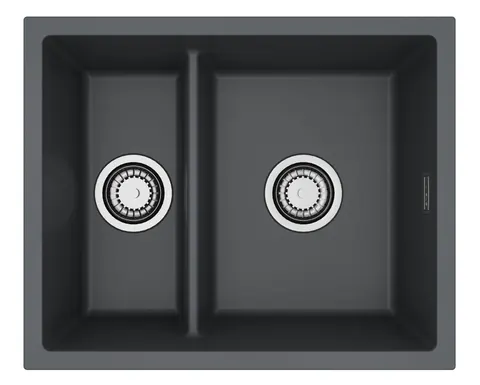 ALVEUS Zlewozmywak 55x45 OMNI 50 deep black, syfon 1160070 (WP60) *