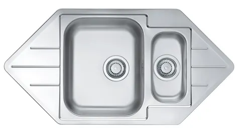 ALVEUS Zlewozmywak 98,5x50 LINE 40 len, syfon 1085940 (W60) *