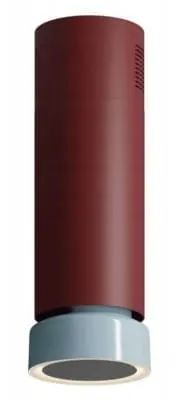 Okap wyspowy Ciarko Fluo W Burgundy Satin/Baby Blue Gloss