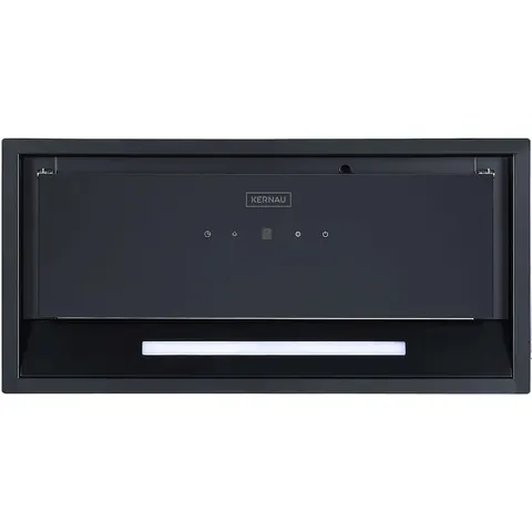 Okap wbudowany 59,8cm KERNAU KBH 1660 B czarne szkło