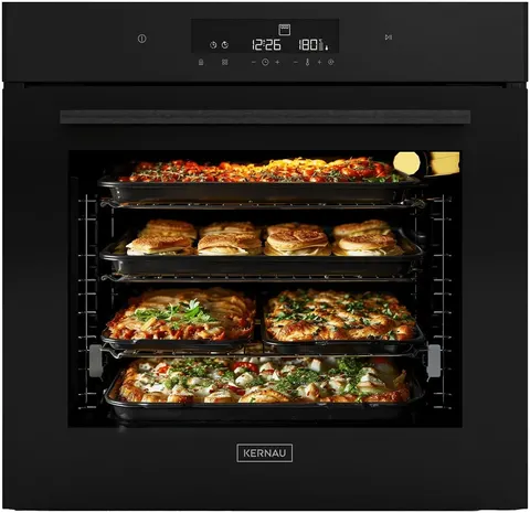 Piekarnik sensorowy 59,5cm KERNAU KBO 1071 S TC B Smart Cooking 78l, term., czarny