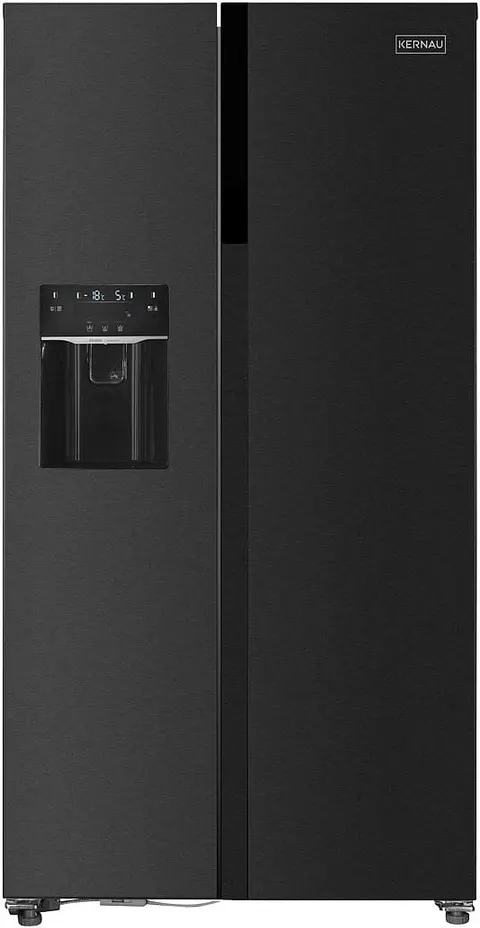 Lodówka KERNAU 177,5x91cm KFSB 1795 D BS NoFrost czarna stal