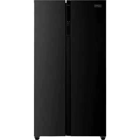Lodówka KERNAU 177x91cm KFSB 1793 BS Slim NoFrost czarna stal