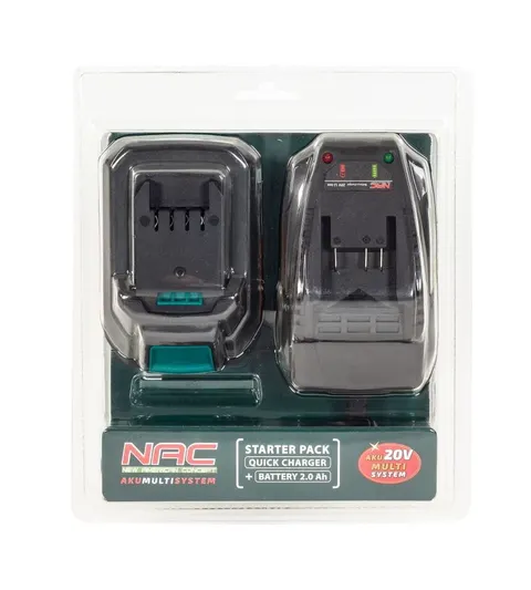 NAC Zestaw akumulator 20V 2Ah + ładowarka NAC B-20-BC-LI-20V *OD RĘKI!